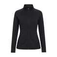 thumbnail image 3 of WAGUTH Women's Sun Protection Athletic Jacket Long Sleeve Full-Zip Workout Running Tops with Thumb Holes & Pockets,Black,L, 3 of 5