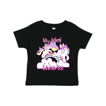 

Inktastic My Mimi Loves Me Unicorn Gift Toddler Toddler Girl T-Shirt
