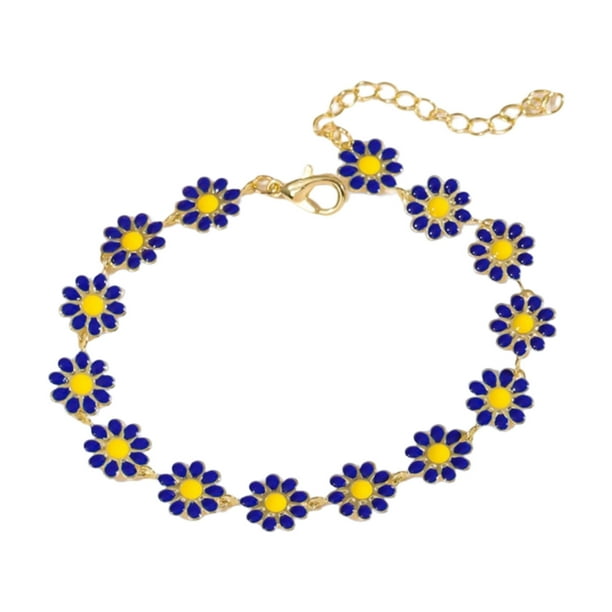 Pulsera de colores lindos para las mujeres pulseras delicadas con cadena ajustable joyería delicada para ella