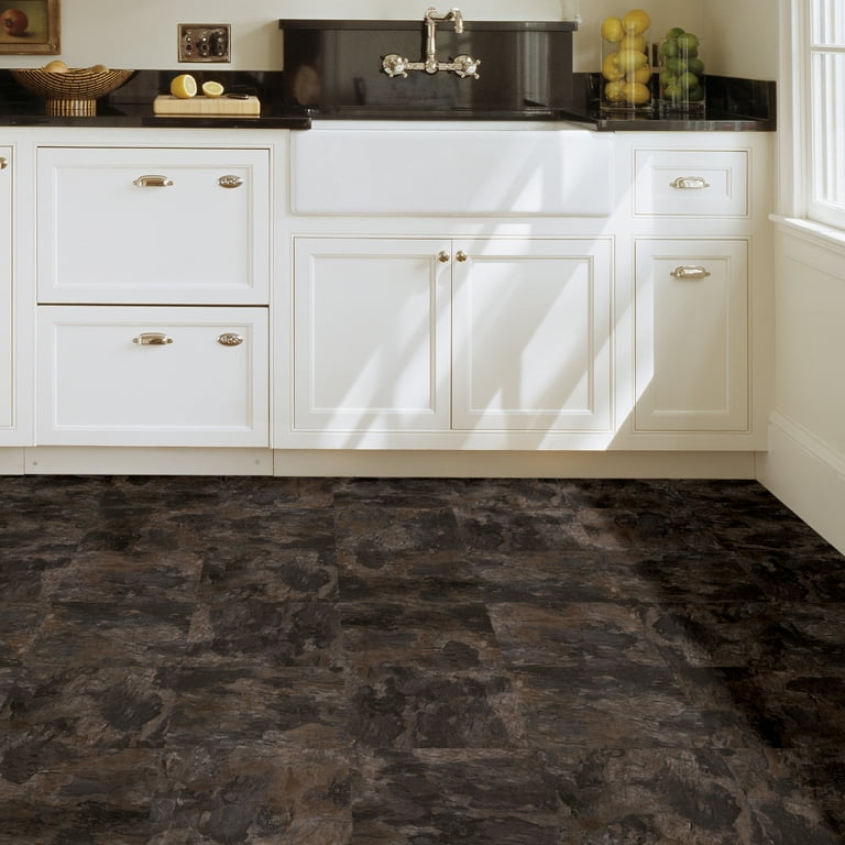 FloorPops Brownstone Peel & Stick Floor Tiles 10 Tiles/10 sq. ft. FloorPops Brownstone Peel & Stick Floor Tiles 10 Tiles/10 sq. ft.