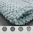 thumbnail image 4 of Jean Pierre New York Sophie Border 100% Cotton Bath Mat - Non-Slip Bath Rug - Pale Blue - 27" x 45", 4 of 8