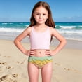 thumbnail image 2 of TGPMGRZ Girls Bikini Bottoms Sun Protection Quick Drying Stretchy Swimsuit Ice Cream Summer Pool Beach Bathing Suit (Green & 3-4 Years), 2 of 8