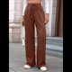 thumbnail image 5 of Pantalones Deportivos Casuales para Mujer, de Pierna , Holgados, con Cordón Ajustable, Cintura Alta, Elásticos y Bolsillos. Naranja Rojo S, 5 of 10