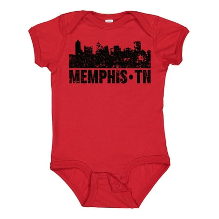 

Inktastic Memphis City Skyline with Grunge Gift Baby Boy or Baby Girl Bodysuit