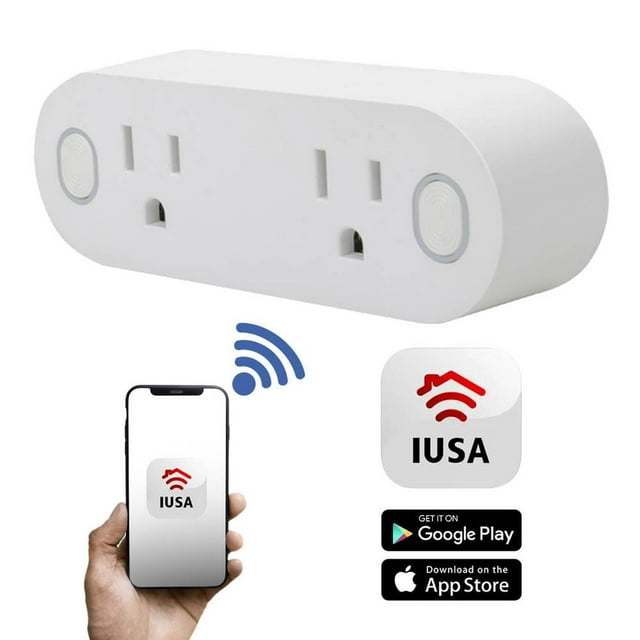 Multicontacto inteligente wifi Iusa 2 entradas blanco