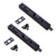 thumbnail image 1 of 2 cerraduras de seguridad ocultas con pernos empotrados para puertas compuestas, puertas de madera, puertas dobles, etc., 1 of 5