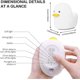 thumbnail image 2 of Led Night Light, Cute Dull Duck Sleep Lights For Baby, Smart Bedside Lamp With Touch Sensor Timer, S, 2 of 3
