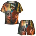 thumbnail image 2 of Harley Quinn Joker Summer Home Suit For Womens Short-Sleeved Pajama Set 2pcs Loungewear Soft Sleepwear T-Shirts Tee Shirt Top And Short Sleeping Pants, 2 of 8