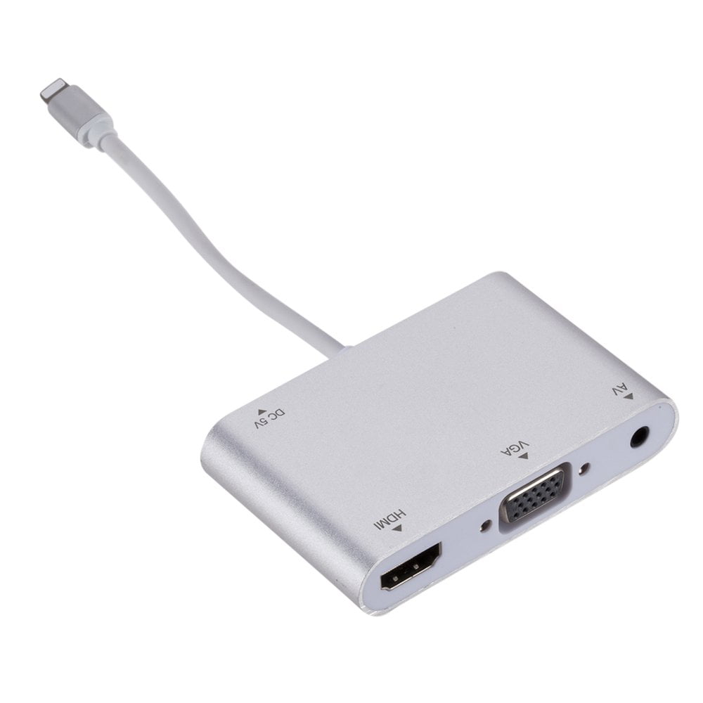 HDMI OTG Cable for Lightning to VGA AV Audio Video HDTV Adapter for