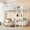 White + Full, variant on ChenyueFurn Modern Metal Storage Queen Loft Bed with Ladder White