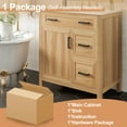 thumbnail image 5 of Noble House 30" Bathroom Vanity with Ceramic Sink, Soft Close Doors & Drawers, Adjustable Shelf, Wood Finish, 5 of 11