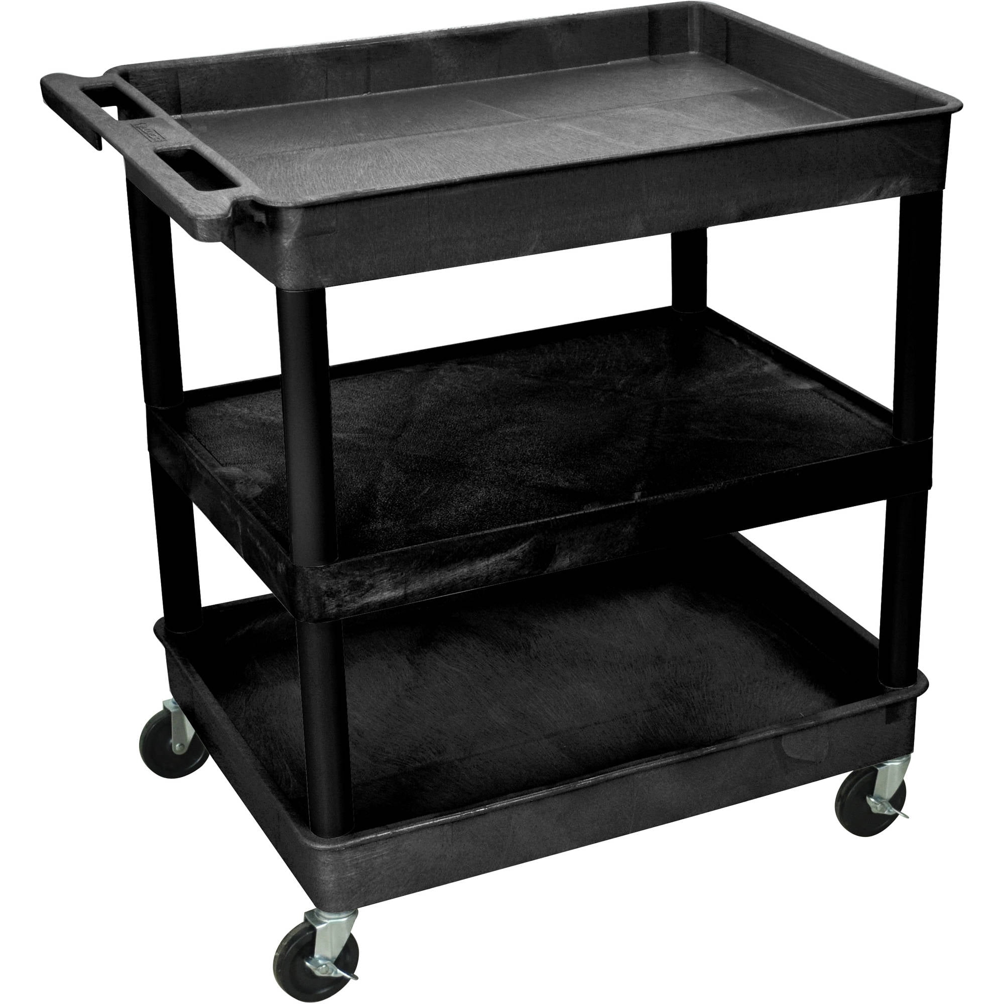 Luxor Large Tub Top and Bottom Shelves and Flat Middle Shelf Walmart