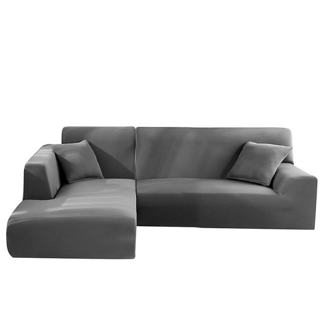MesaSe Sectional Couch Cover Sectional Couch Covers L Shape Sofa Cover Elastic Stretch Lounge Cover Comfortable Soft L Couch Cover Washable Furniture Sofa Protector Stretch Couch Covers f