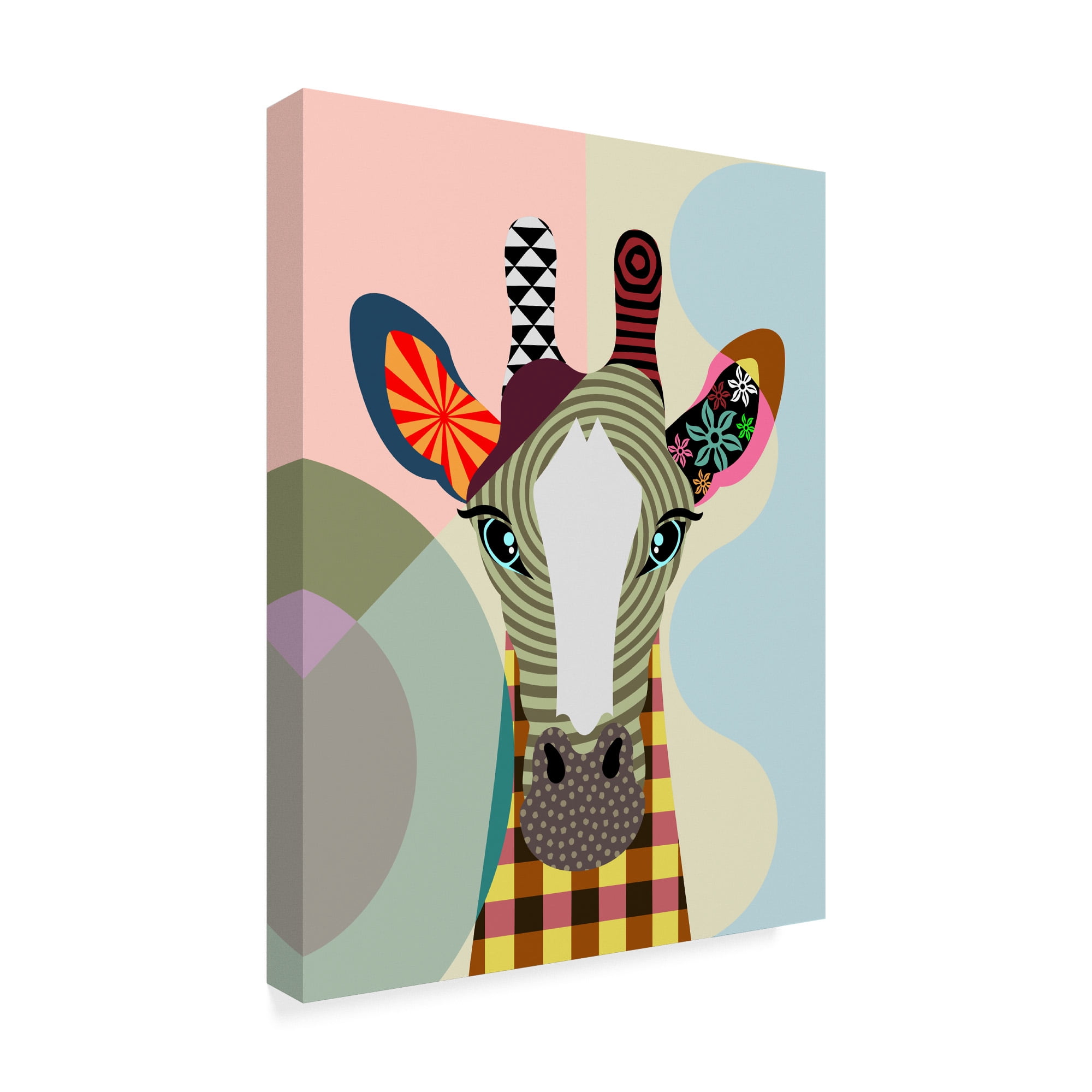 Trademark Fine Art 'Stand Tall Giraffe' Canvas Art by Lanre Adefioye