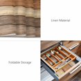 thumbnail image 6 of Placemats Set of 6, Farmhouse Beige Brown Woven Placemat, Linen Place Mats for Kitchen/Dining Tables, Vintage Wooden Striped Washable Table Mats for Party, 6 of 8