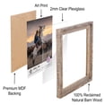 thumbnail image 4 of Rustic Barnwood Picture Frames 24x30 - Natural Reclaimed Wood Wall Hanging - Handcrafted Vintage Distressed, 1 3/4" Frame Width, 4 of 5