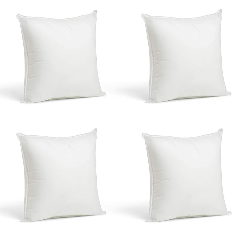 12x12 Inch Firm Throw Pillow Inserts for Sham Stuffing 12 Inch