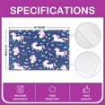 thumbnail image 4 of Cartoon Unicorn Placemats Set of 4 Butterfly Placemat for Kitchen Dining Table 18"x12" for Boys Girls Teens Botanical Floral Table Place Mats Easy to Clean Love Heart Indoor Outdoor Decor Table Mats, 4 of 4