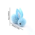 thumbnail image 3 of Conejo De Peluche 10 mini muñecos de conejito de Pascua de 4,5 cm,juguetes de peluche para niños,ideales para fiestas de Pascua,decoración y regalos (azul). Rkxzt, 3 of 8