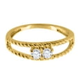 thumbnail image 3 of Mauli Jewels Rings for Women 0.25 Carat Diamond Simple Ring prong 10K Yellow Gold 1/4 Carat, 3 of 6