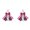 D, variant on Colorful Cheerleading Keychains Polyester Cheer Bows Ribbon Keyring Access for Sportys Girl and Teens