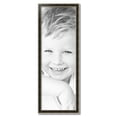thumbnail image 2 of ArtToFrames 14" x 41" Black Panel With Silver Lip Picture Frame, 14x41 inch Multi Wood Poster Frame (WOM-5093), 2 of 7