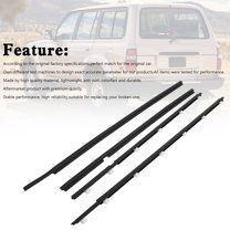 4Pcs Outer Weatherstrip Door Belt Seal For Toyota Land Cruiser FJ80 HDJ81 90-98