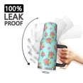 thumbnail image 3 of 40oz Pioneer Flower Floral Print Pattern Insulated Tumbler with Handle, BPA-Free Leak Proof Lid and Straws, Double Wall Vacuum, Hot 12h/Cold 34h, 3 of 6