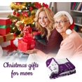 thumbnail image 2 of Christmas Birthday Gifts for Mom, New Mom Christmas Birthday Gifts for Christmas from Daughters, Gifts Presents for New Mom from Daughter Son, Mom Christmas Fuzzy Soft Fluffy Throw Blanket for Couch, 2 of 6