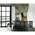 thumbnail image 2 of Dynamic Accents Highlander Series Solid Wood Pet Gate - 5 Panel Walk Through - Black-Color:Black, 2 of 2