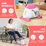 TARESNESS Zimtown Under Desk Bike Pedal Exerciser, Pink - Material: ABS