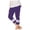 Purple, variant on Ruyang Capri Leggings for Girls Lace Trim Stretchy High Waisted Yoga Cropped Tights Summer Kids Lightweight Dance Pants