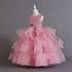 thumbnail image 1 of Vestido de malla para niña, vestido de princesa, vestido de noche de alta gama para cumpleaños de niña de flores, 1 of 6