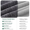 thumbnail image 5 of BEHOST 130" 6-Piece Modular Sectional Sofa with 2 Movable Ottomans, U-Shaped Cloud Couch for Living Room, Modern Chenille Deep Seat Sofa Set, Flexible Oversized Sleeper Couches, Dark Gray, 5 of 11