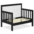 Dream On Me Hudson 3 in 1 Convertible Toddler Bed, Black and White