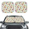 thumbnail image 2 of Sikiie Lobster Sea Shell Print Foldable Car Windshield Sun Visor, Car Window Sunshade Suitable for Sedan, SUV and Truck Car Accessories-Large, 2 of 6