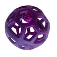 thumbnail image 4 of Juguete de pelota hueca para perros, divertido, interactivo, resistente a las mordeduras, para masticar, para perros y gatos, color morado, 4 of 12