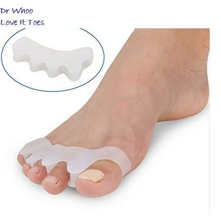 Gel Toe Separator, Toe Spacers Rubber Toe Stretchers Used for Sports Activities, Yoga Practice & Running for Men and Women Bunion Pain Relief Toe Straightener