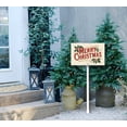 thumbnail image 4 of Eveokoki Merry Christmas Yard Signs Christmas Lawn Outdoor Decoration for Xmas Winter Holiday Art Yard Lawn Sign with Metal Stakes For Home Garden Front Decorations, 4 of 6