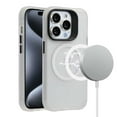 thumbnail image 2 of Bemz Phone Case for iPhone 15 Pro, Shockproof Magnetic MagSafe Wireless Charging Ring Silicone Cover (Clear White), 2 of 5