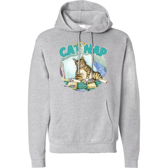 Inktastic Cat Nap Cute Sleeping Cat Adult Hoodie Sweatshirt