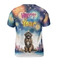 thumbnail image 2 of Happy New Year with Newfoundland Fireworks Holiday Xmas Winter 2025 All Over Print 3D Shirt Unisex Merch Newfie Dog Lover Gifts - 00025, 2 of 6