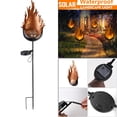 thumbnail image 4 of Luces jardín energía solar en apariencia de fuego, accesorios de ahorro de energía, luz de , lámpara de césped, adorno para, 4 of 8