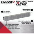 thumbnail image 2 of Grapas Arrow Fastener 14 mm T50, 2 of 9