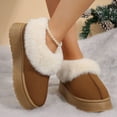 thumbnail image 3 of Women Slippers & Ankle Moccasin Boots Waterproof Anti-Slip Thick Sole Indoor Warm Snow Boots, 3 of 5