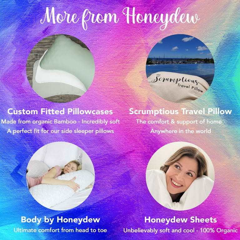 Honeydew Scrumptious Side Pillow with Cooling Copper Infused