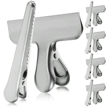

10 Pcs Food Bag Clips Stainless Steel Bag Clips Sealing Clips for Ticktes Snack Storage Candy Bag