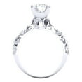 thumbnail image 4 of Dazzlingrock Collection Sterling Silver White Cubic Zirconia Split Shank Engagement Ring 2 1/2 CT, Size 6.5, 4 of 4