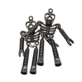 thumbnail image 2 of 2 Piezas Robot Llavero - Colgante Talismán , Llavero Creativo para Mujer y Hombre Negro, 2 of 8