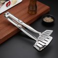 thumbnail image 3 of Baking Spatula Cake Holding Serving Tongs Set Steak Clamps Non-stick Stainless Steel Camping Cooking Bbq Multifunctional Grills Cliping Tools For Pizz, 3 of 5